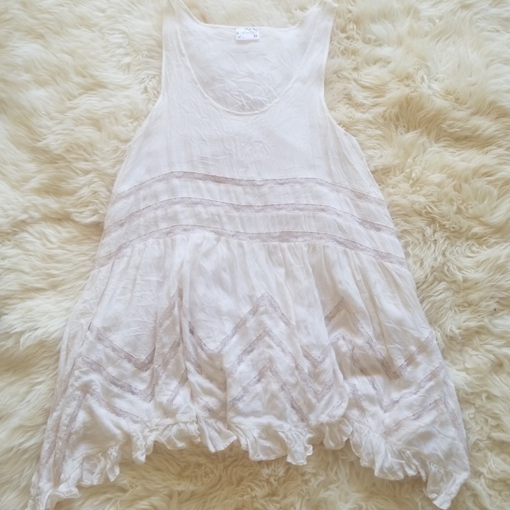 Cream Trapeze Dress